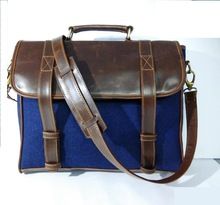Vintage Style Leather Laptop Bag