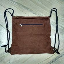 plain colors leather backpack bags