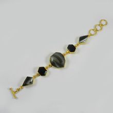 Black banded chain bracelet