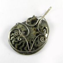 Natural Russian Pyrite Pendant