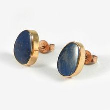 Opal doublet gemstone stud Earring