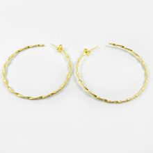 Twisted wire gold plated Earring