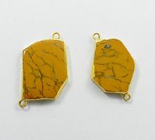 Yellow Dendritic Agate  Connector