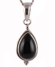 black onyx gemstone pendant