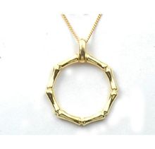 plated pendant round shape sterling silver pendant