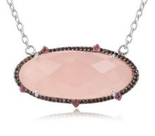Rose quartz gemstone pendant