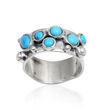 Sterling Silver Ring Dyed Turquoise Pearl Ring