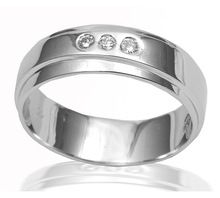 zircon 925 sterling silver band ring