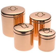 elegant copper canister