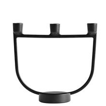 Black Cast Iron Candle Holder