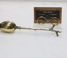 Brass tea strainer spoon