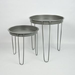 Metal Tray Wrought Iron Table Legs