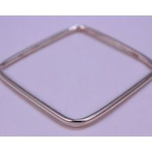 Square shape Silver Bangle Bracelet