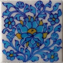 blue pottery tiles