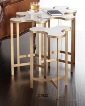 Marble Brass Side Tables