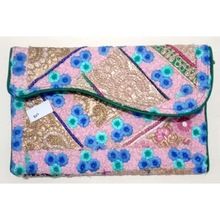 handbags embroidery design sling clutch