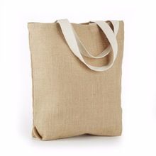Jute shopping bag with cotton cord 
