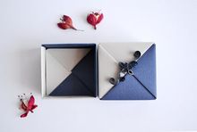 Elegant Navy Blue Jewelry Gift Box