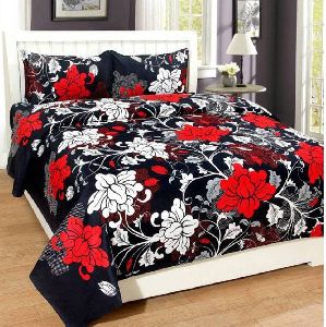 Poly Cotton Printed Bedsheet