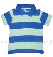 CHILDREN STRIPPED POLO T-SHIRT