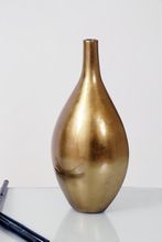Raw Aluminium Gold plated Vase