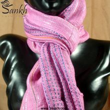Lurex Viscose Striped Style scarf