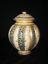 Marble cremation urn