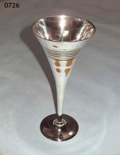 SILVER PLATED CHAMPAGE FLUTE GOBLET