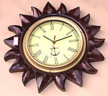 Wood Carved Wall Clock