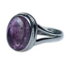 Cabochon Tourmaline Sterling Silver Ring