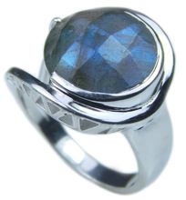 Faceted Labradorite Ring