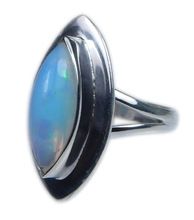 Marquise Shape Ethiopian Opal Ring
