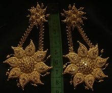 High Gold Plated Copper Base long earrings