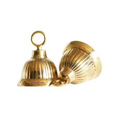 small brass hanging bells