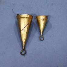 Small cone shape rustic mini cow bell cowbells
