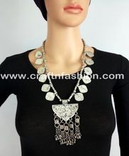 Afghani Coin Tribal Pendant Necklace