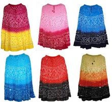 Cotton Bandhej Skirt