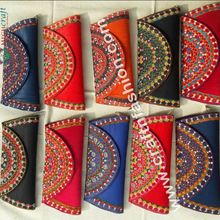 Embroidery Mirror Work Wallets