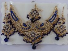 Indian Gold plated CZ Necklace Set