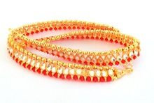 Kundan Gold Plated Indian Anklet