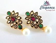 Victorian kundan earrings