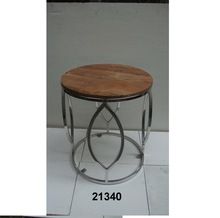 Steel Table With Marble Top