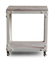 industrial look iron side table