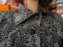 Grey Twill Print Jacket