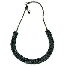 Black Stone Clustered Necklace