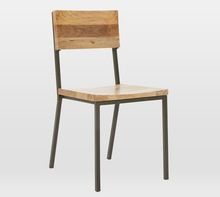 industrial Rustic mango wood dining chair