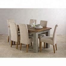 Solid oak wood dining table