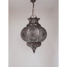 Vintage finish brass hanging lantern