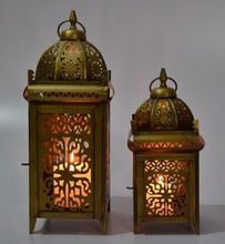 Decorative Metal Pillar candle holder