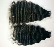 Tight curl weaving human hair